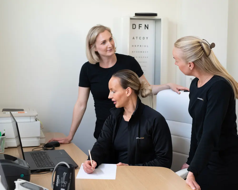 Sjuksköterskor planerar insatser tillsammans